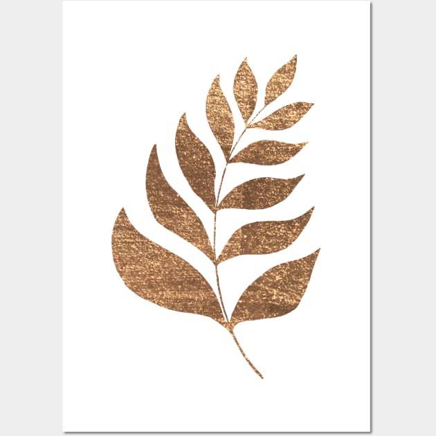 Simple branch - bronze Wall Art by wackapacka